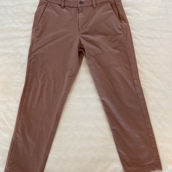 Lululemon Mens 32”x27” Slim Commission Pant - Earth Clay color - Picture 6 of 15